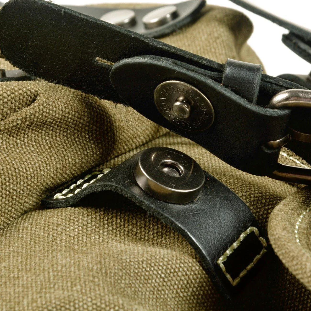 Vintage Waxed Canvas Backpack Waterproof for Men-Coffee