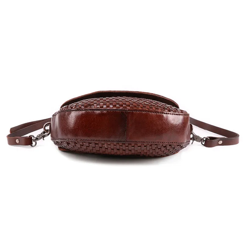 Vintage Womens Boho Leather Satchel Bags Small Handbags Purse For Women