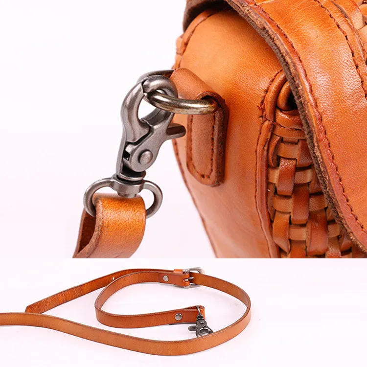 Vintage Womens Boho Leather Satchel Bags Small Handbags Purse For Women
