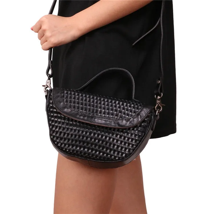 Vintage Womens Boho Leather Satchel Bags Small Handbags Purse For Women