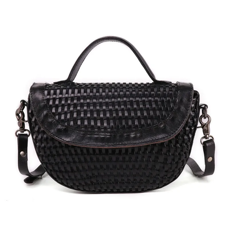 Vintage Womens Boho Leather Satchel Bags Small Handbags Purse For Women