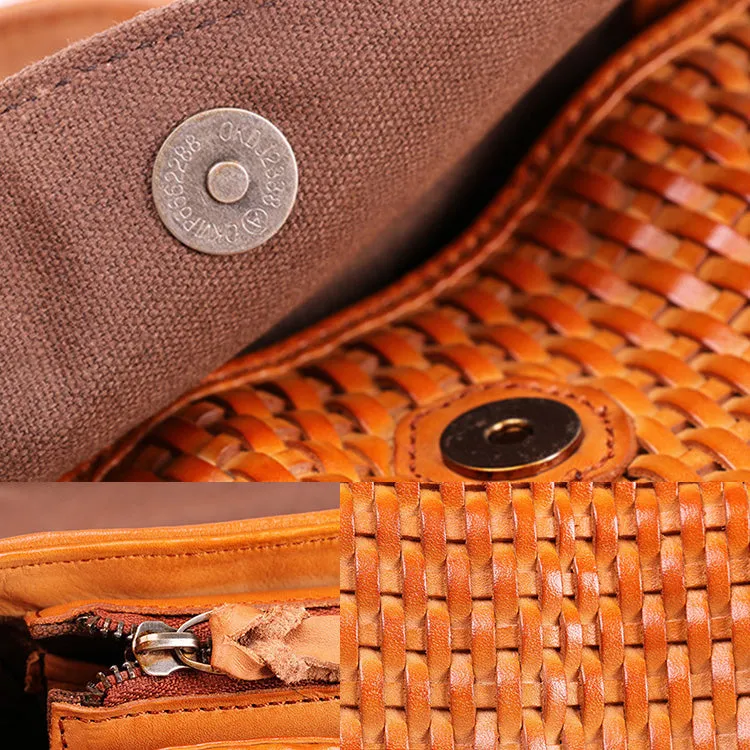 Vintage Womens Boho Leather Satchel Bags Small Handbags Purse For Women