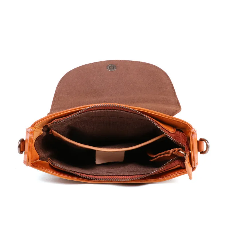 Vintage Womens Boho Leather Satchel Bags Small Handbags Purse For Women