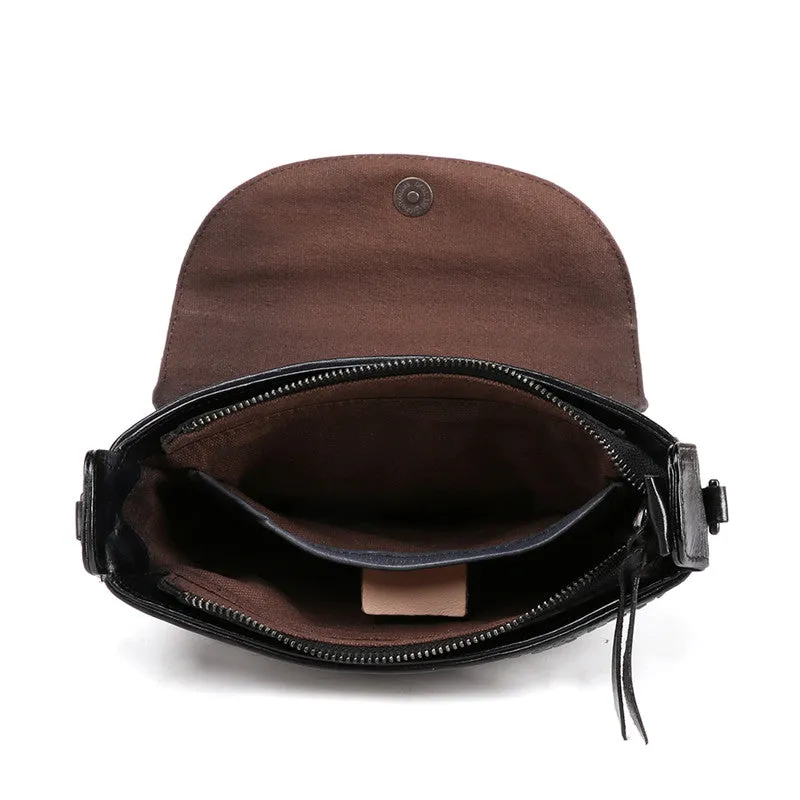 Vintage Womens Boho Leather Satchel Bags Small Handbags Purse For Women