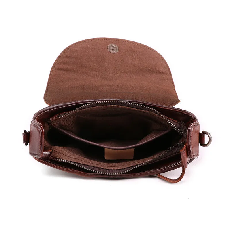 Vintage Womens Boho Leather Satchel Bags Small Handbags Purse For Women