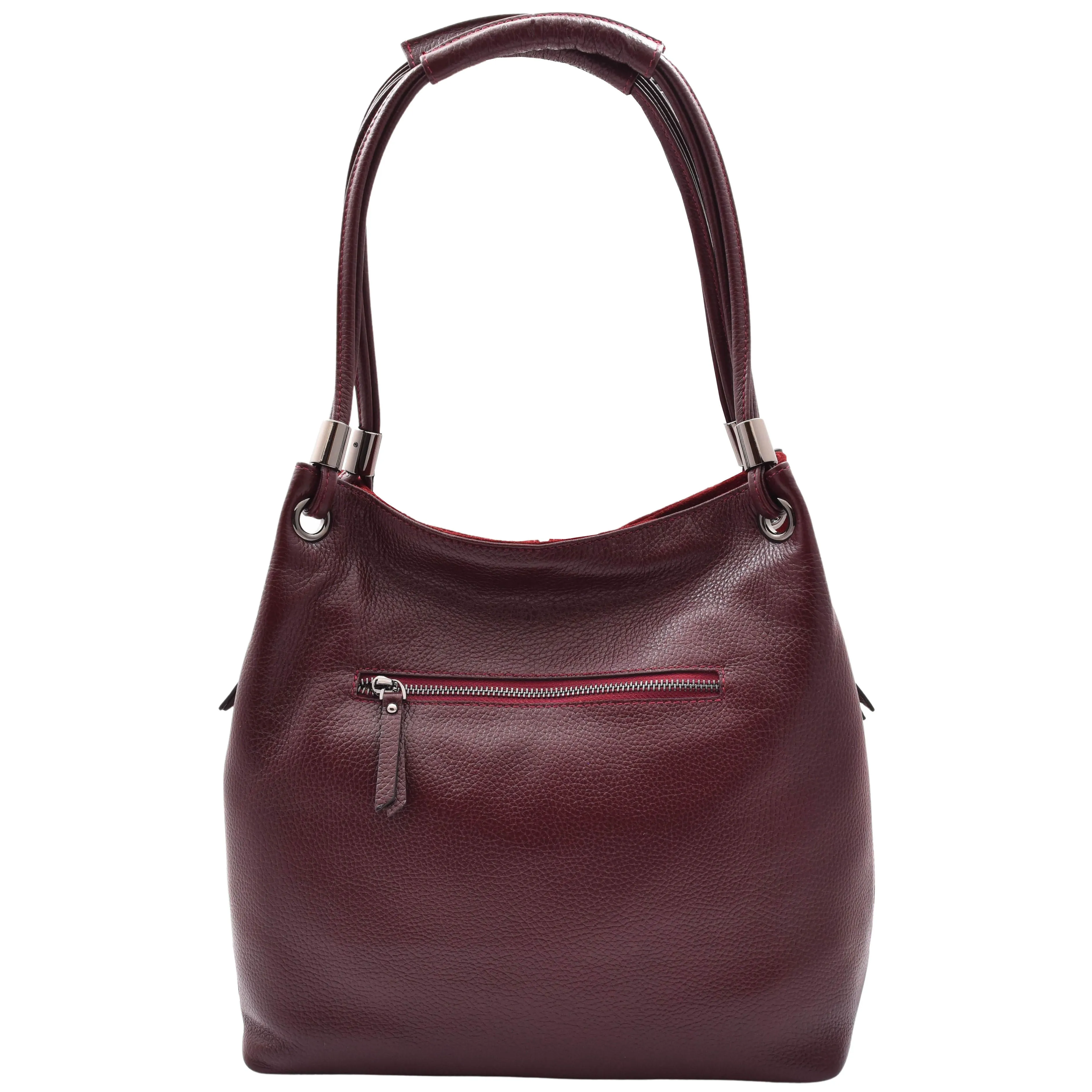 Womens Real Leather Suede Shoulder Hobo Bag Casual Outgoing Handbag A7153 Burgundy