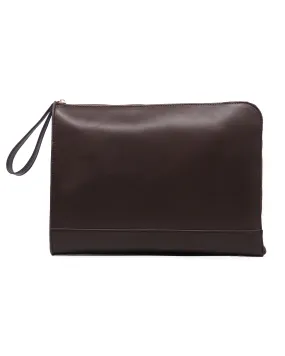 Zipper Leather Portfolio (Dark Choco)